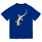 LalaHangeulのJapanese gecko(ニホンヤモリ)　英語デザイン ドライTシャツ