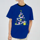 LalaHangeulのハングルでクリスマスツリー Dry T-Shirt