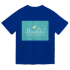 MSYのBEAUTIFUL FLOWER (ターコイズ) ドライTシャツ