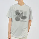 雁花工房（寄付アイテム販売中です）のWild plants of HOTOKENUMA-wetlands（黒） ドライTシャツ