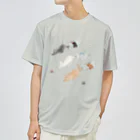 トコロコムギの絵の具にゃんこ Dry T-Shirt