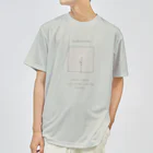 rilybiiのwhite grayish peach tea × white flower Dry T-Shirt