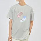 Jackalope Houseのツノアリウサギアジサイモドキウミウシ 2匹ver. Dry T-Shirt