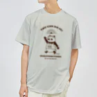 キッチュのマラソンパンダ【YOU CAN DO IT!】ブラウン Dry T-Shirt