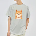 しばじるしデザインのいつもいっしょ（赤柴） ドライTシャツ