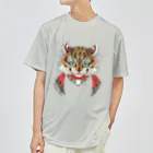 八ッ尾光輪の黄寅　KITORA ドライTシャツ