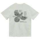 雁花工房（寄付アイテム販売中です）のWild plants of HOTOKENUMA-wetlands（黒） ドライTシャツ