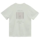 rilybiiのwhite grayish peach tea × white flower ドライTシャツ