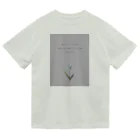 rilybiiのTULIP, white gray blue . ドライTシャツ