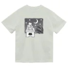 Charamaru Marketの重なる猫（お団子） Dry T-Shirt