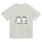 ヤママユ(ヤママユ・ペンギイナ)のふたごのジェンツーペンギン(ロゴあり) Dry T-Shirt