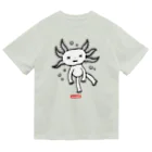 mincruのおとぼけ顔のウパさん_モノクロver ドライTシャツ