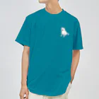 chippokeのおすわり白柴 ドライTシャツ