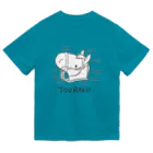 ナトの頭絡UMAヘッド（白黒） ドライTシャツ