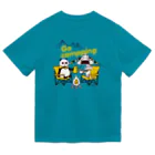 キッチュのGo camppingパンダのおはなし ドライTシャツ