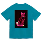 designinglab-itemsのMyaoneon（ミャオネオン） くつしたさん ドライTシャツ