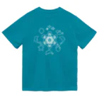 Metatron’s Cube Cosmosのメタトロンキューブと海の生き物たちホワイトカラー Dry T-Shirt