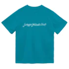 dagaraptorのJurrasic Jogging Club  Calligraphy logo T Dry T-Shirt