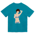 Shigenori Negishi Illust ShopeのGirls IN Blue-UP-00 Dry T-Shirt