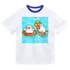 Lily bird（リリーバード）のぷかぷか水遊び文鳥ず ドライTシャツ