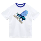 LalaHangeulのBLUE BEE(瑠璃紋花蜂) ドライTシャツ