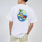 Cody the Lovebirdの（両面）オカメインコと海のお友達 & 南の島で夏休み Chubby Bird Dry T-Shirt