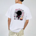 ともちピンクのゆるキャラ黒忍者 ドライTシャツ