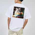 Creation CATの虹色CAT ドライTシャツ