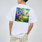 かるるんショップのアヤメと虹と妖精と Dry T-Shirt