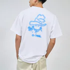 knockin-bluesのロック船長①(青) ドライTシャツ