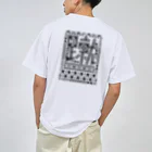 北九州総合デザイナー協会〈KDA〉のキック系トレーニー・黒（背面プリント） ドライTシャツ