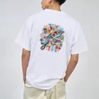 MU-SI-REのエスニックバード Dry T-Shirt