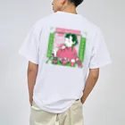 AiLeeN／アイリンの餃子ガール（桃）バック・ワンポイント ドライTシャツ