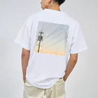 しろのいろいろしょっぷの電柱と月 Dry T-Shirt