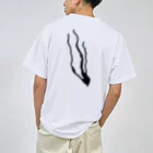 バス釣りの時のウシクヌマ　ドライTシャツ　ブラックイメージ ドライTシャツ