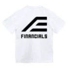 ファイナンシャルズのFINANCIALS黒ロゴスクエア Dry T-Shirt