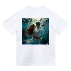 AQUAMETAVERSEの人魚姫と王子の微笑み アメジスト 2846 ドライTシャツ