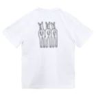 Pipopapotanの3 foals 馬3頭 背面もあり ブラックライン Dry T-Shirt