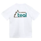 ティールクライミング teal climbing のティールバックロゴ ドライTシャツ