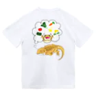 もむのふの爬虫類グッズやさんの夢見るフトアゴちゃんバックプリント ドライTシャツ