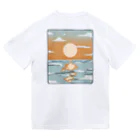 工房ミハルスの夕焼けの海 ドライTシャツ