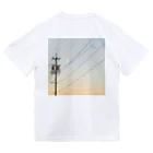 しろのいろいろしょっぷの電柱と月 Dry T-Shirt