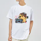 tokisanのヒップホップ猫さん ドライTシャツ