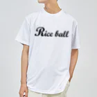 MUSUTCH（むすっち） SHOPの「Riceball」黒ロゴドライTシャツ ドライTシャツ