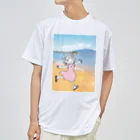 杜の魚の海とメデューサ ドライTシャツ