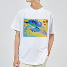 アート工房　甘月蝕(kanngesshoku)『TAaKA』のストアのMary's  tweets『ワーイ、海水浴って最高!!』 ドライTシャツ