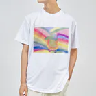 go80sのピーコックグリーンからす ドライTシャツ