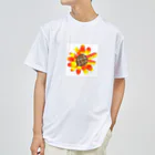 切り絵ショップの切り紙の花 ドライTシャツ