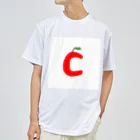 9時のクジラのCなりんご ドライTシャツ