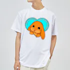 LalaHangeulのLop eared rabbit(ロップイヤーラビット) 英語バージョン ドライTシャツ